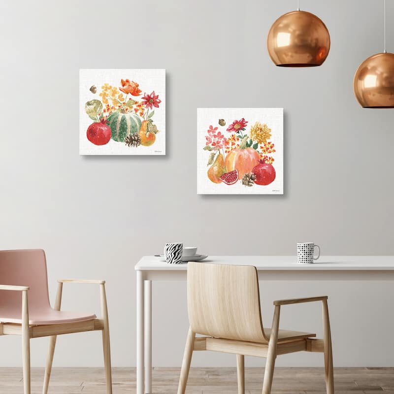 Harvest Bouquet V, Harvest Bouquet VI by Beth Grove Canvas Art Prints