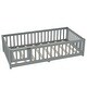 preview thumbnail 97 of 159, Wood Floor Bed with Safety Guardrails and Door