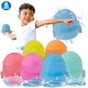 preview thumbnail 10 of 9, Reusable Refillable Water Balloons - Auto Self Sealing, Quick Fill, Soft & Durable Silicone Splash Balls for Fast, Fun Play 6pc