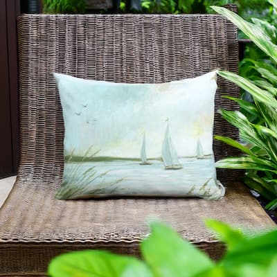 Magnolia Casual Outdoor Pillow Sailboats 13x18
