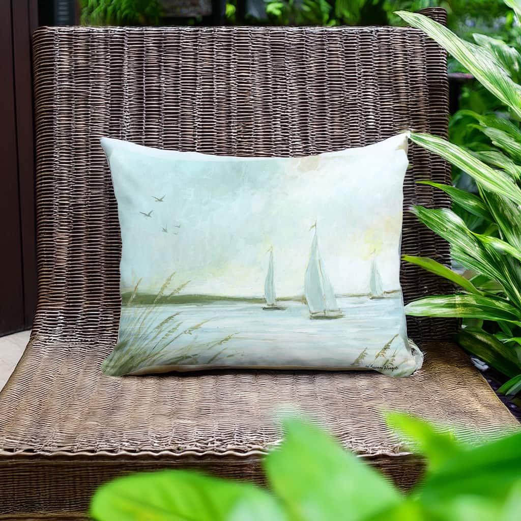 Magnolia Casual Outdoor Pillow Sailboats 13x18
