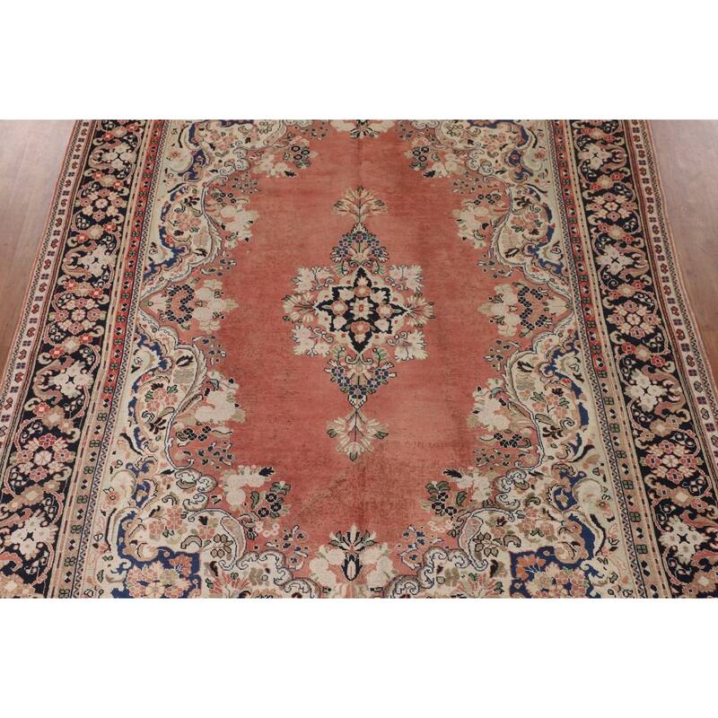 Mahal Persian Vintage Area Rug Hand-Knotted Wool Carpet - 8'5"x 12'2"