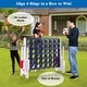 preview thumbnail 3 of 10, Costway Jumbo 4-to-Score 4 in A Row Giant Game Set Indoor Outdoor - Dark Blue
