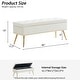 preview thumbnail 37 of 92, Velvet Storage Ottoman Bench with gold legs and Nailhead Trim for Bedroom/End of Bed/Entryway/Window