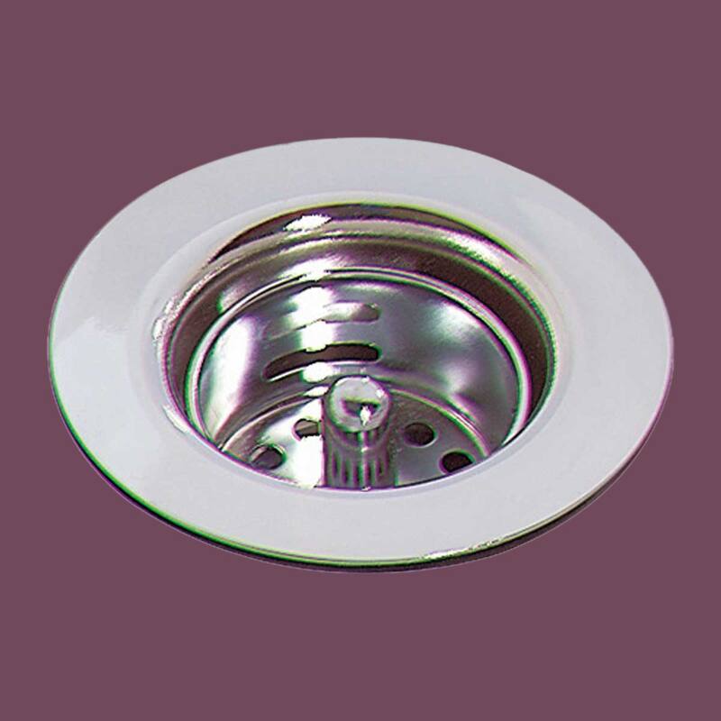 Chrome Nickel Plated Bar Sink Strainer Solid Brass with Bright Chrome Finish - 2-7/8" Drains Renovators Supply