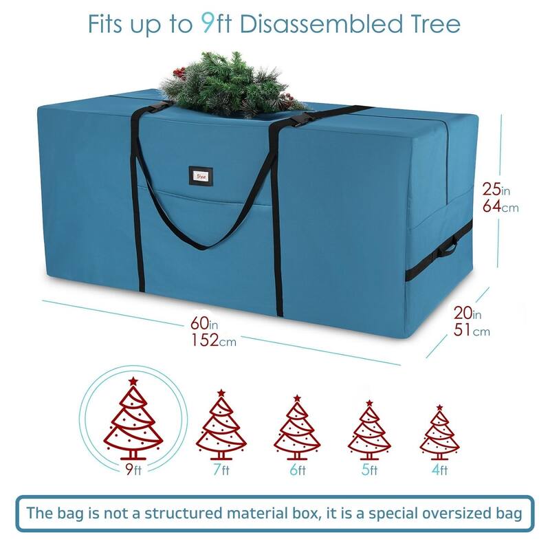 Hearth & Harbor Christmas Tree Storage Bag - Extra Large Tear-Proof Tree Storage Duffle Bag