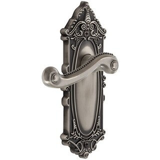 Polished Brass Grandeur Georgetown Rosette with Left Handed Portofino Lever Single Dummy