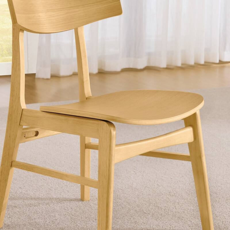 Spruce & Spring Modern Farmhouse Dining Chair with Ergonomic Bentwood Back