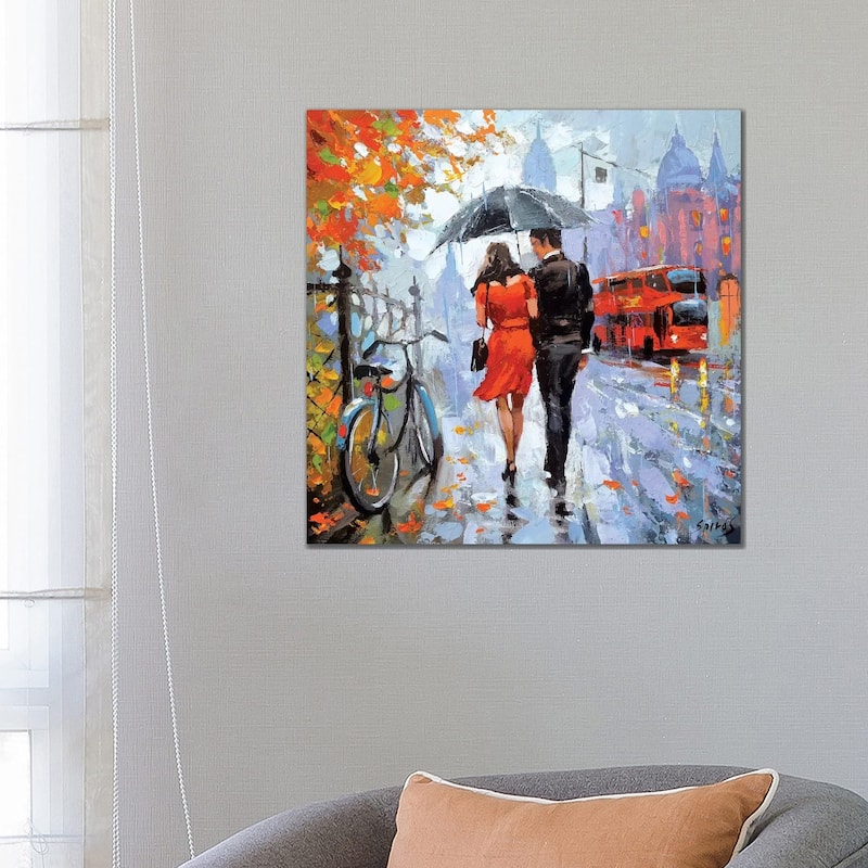 iCanvas "Gentle Raindrops" by Dmitry Spiros Canvas Print - 26x26x1.5
