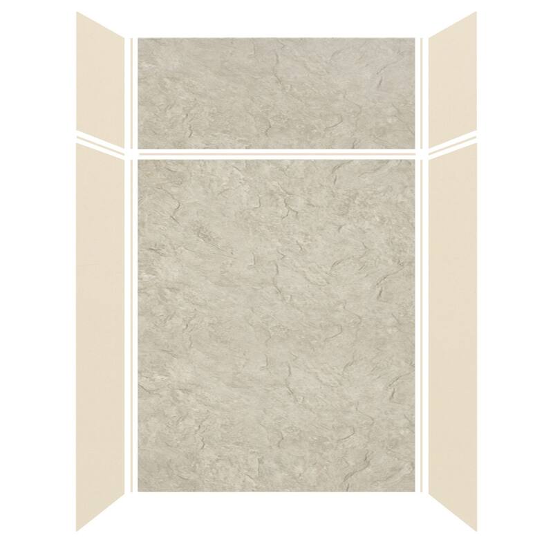 Transolid Expressions 60-in X 32-in X 96-in Glue to Wall Shower Kit - 32" x 60" x 96" - 32" x 60" x 96"