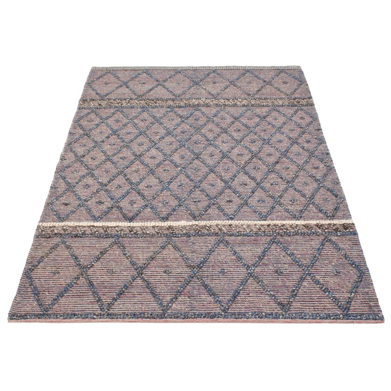 ECARPETGALLERY Braid weave Sienna Pink Wool Rug - 6'0 x 9'0
