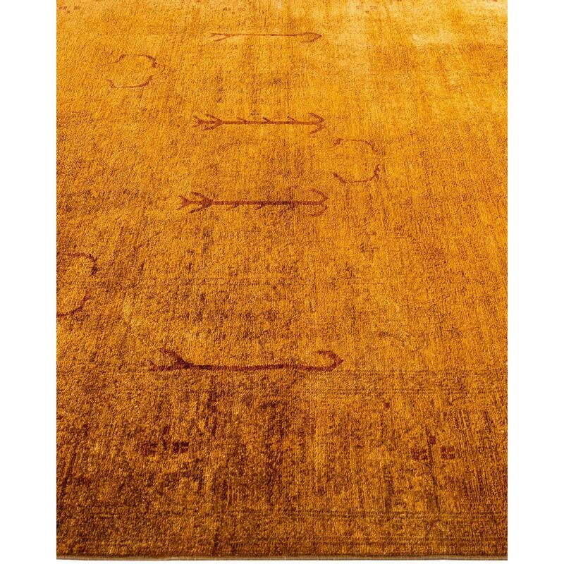 Contemporary Overdyed Wool Hand Knotted Area Rug - 6' 0" x 8' 8"