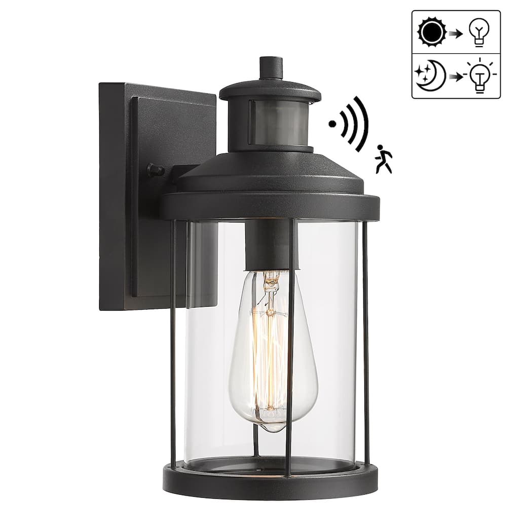 Outdoor Wall Light with Dusk to Dawn and Motion Sensor - N/A