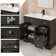 preview thumbnail 18 of 44, Retro Bathroom Vanity W/ Drop in Sink Combo Cabinet Set