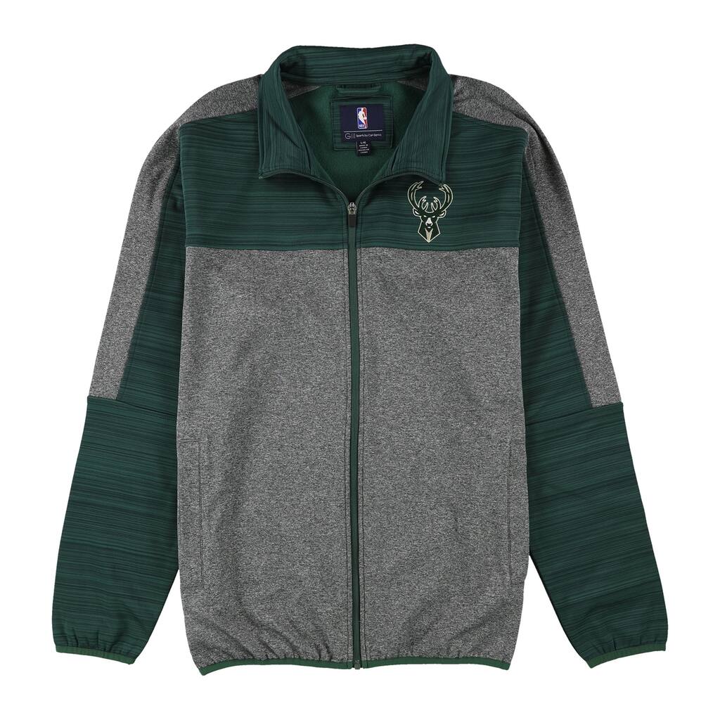 G-III Sports Mens Milwaukee Bucks Jacket,, Grey, Large
