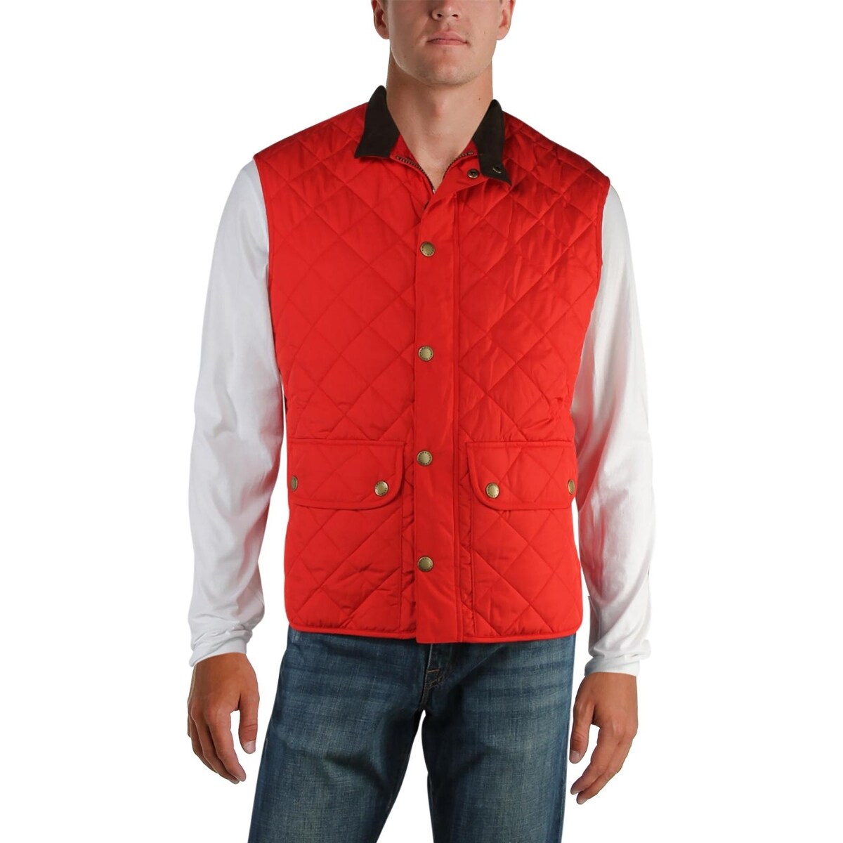 barbour men's lowerdale quilted vest