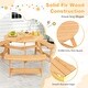 preview thumbnail 6 of 8, Gymax Kids Outdoor Wooden Picnic Table & Bench Set w/Umbrella Hole &