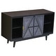 preview thumbnail 4 of 7, Bidi Mid-Century Modern Solid Wood 2-shelf Buffet by Furniture of America