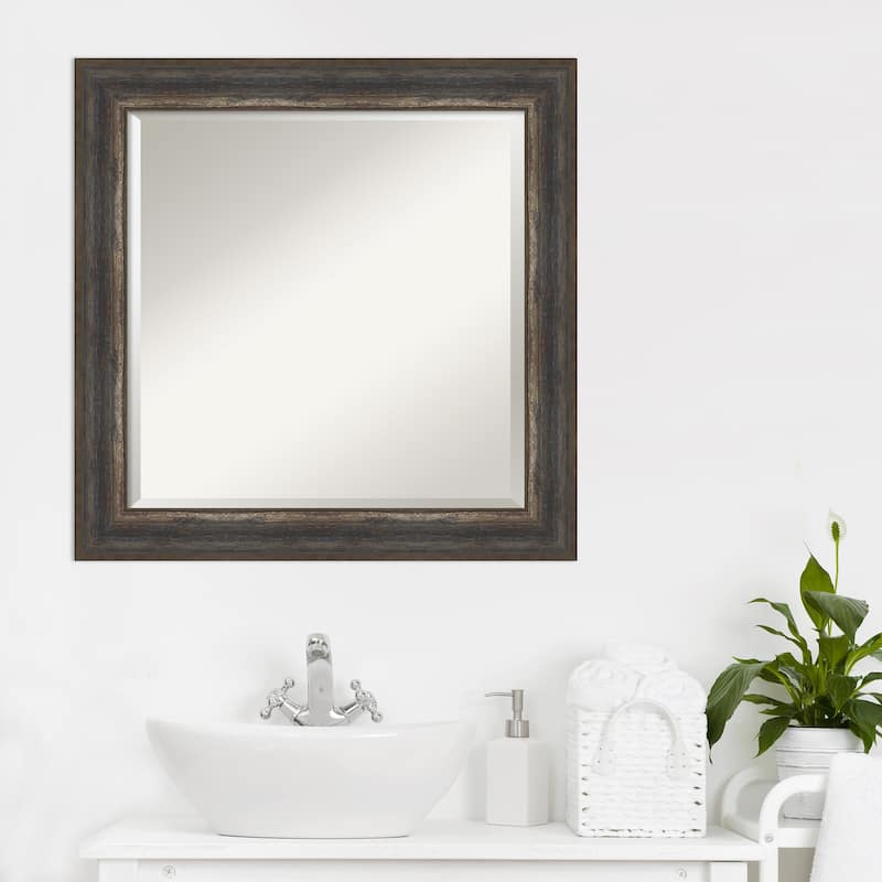 Beveled Bathroom Wall Mirror - Alta Frame