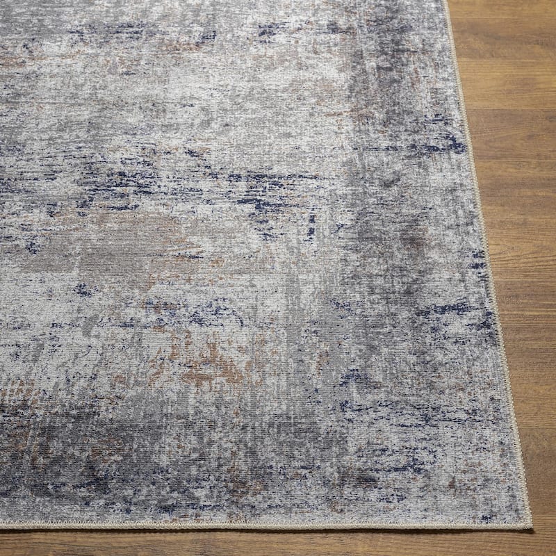 Livabliss Traditional Tahmis Medallion Washable Area Rug