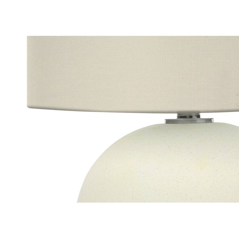 Lighting, 18"h, Table Lamp, Ivory / Cream Shade, Cream Ceramic, Contemporary