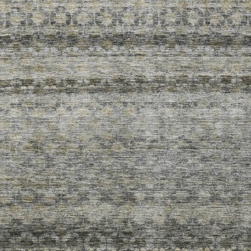 HomeRoots Striped Transitional Rectangle Outdoor Rug