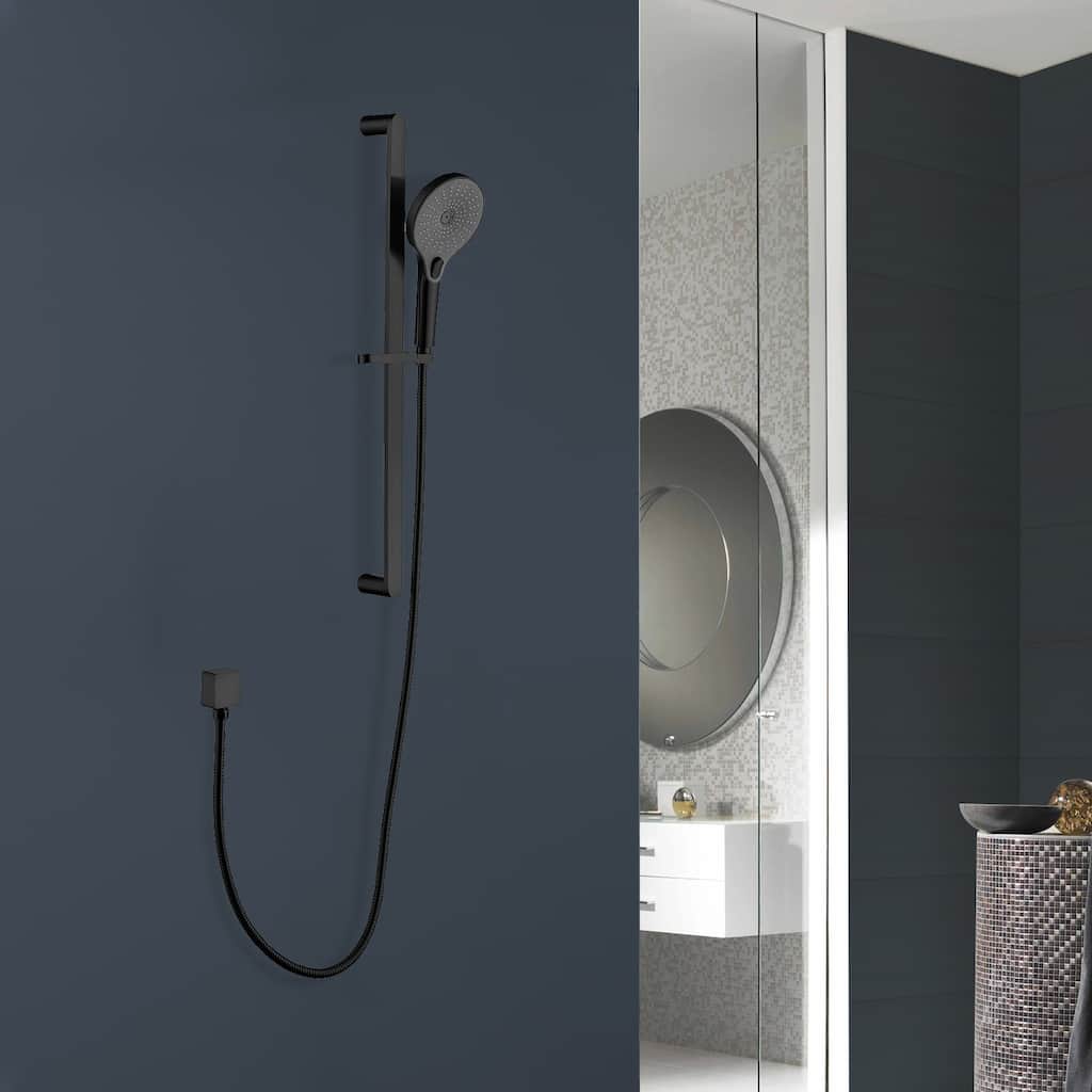 Topcraft Stainless Steel Handheld Shower with 28-Inch Slide Bar