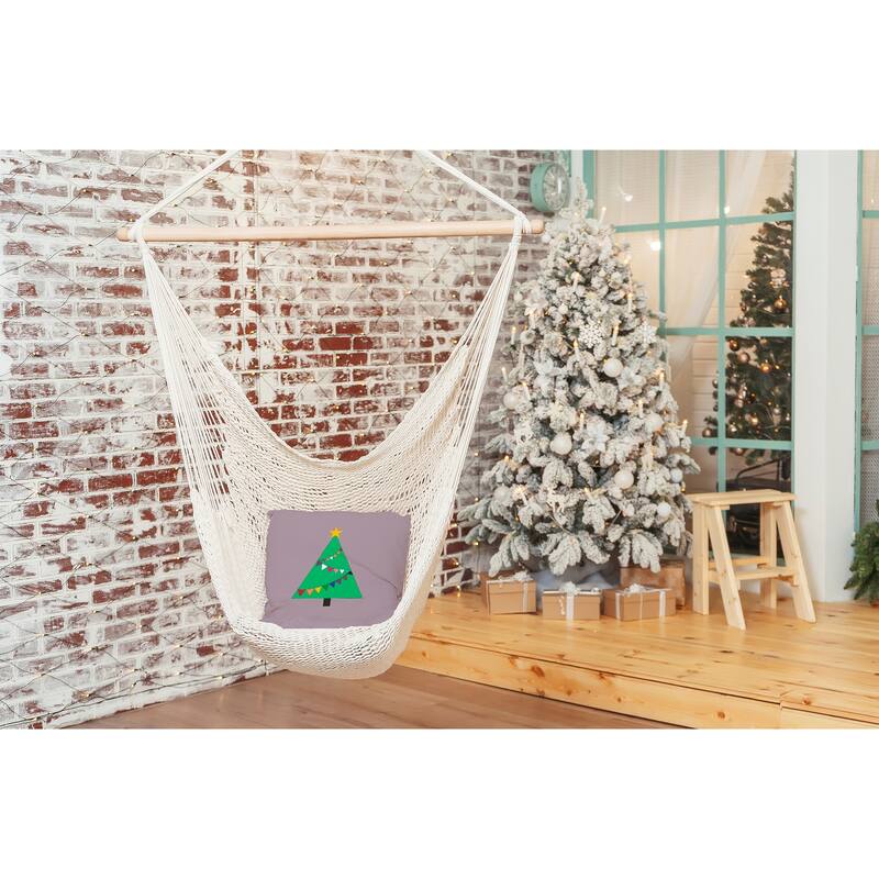 Pride Garland Christmas Tree Indoor/Outdoor Throw Pillow