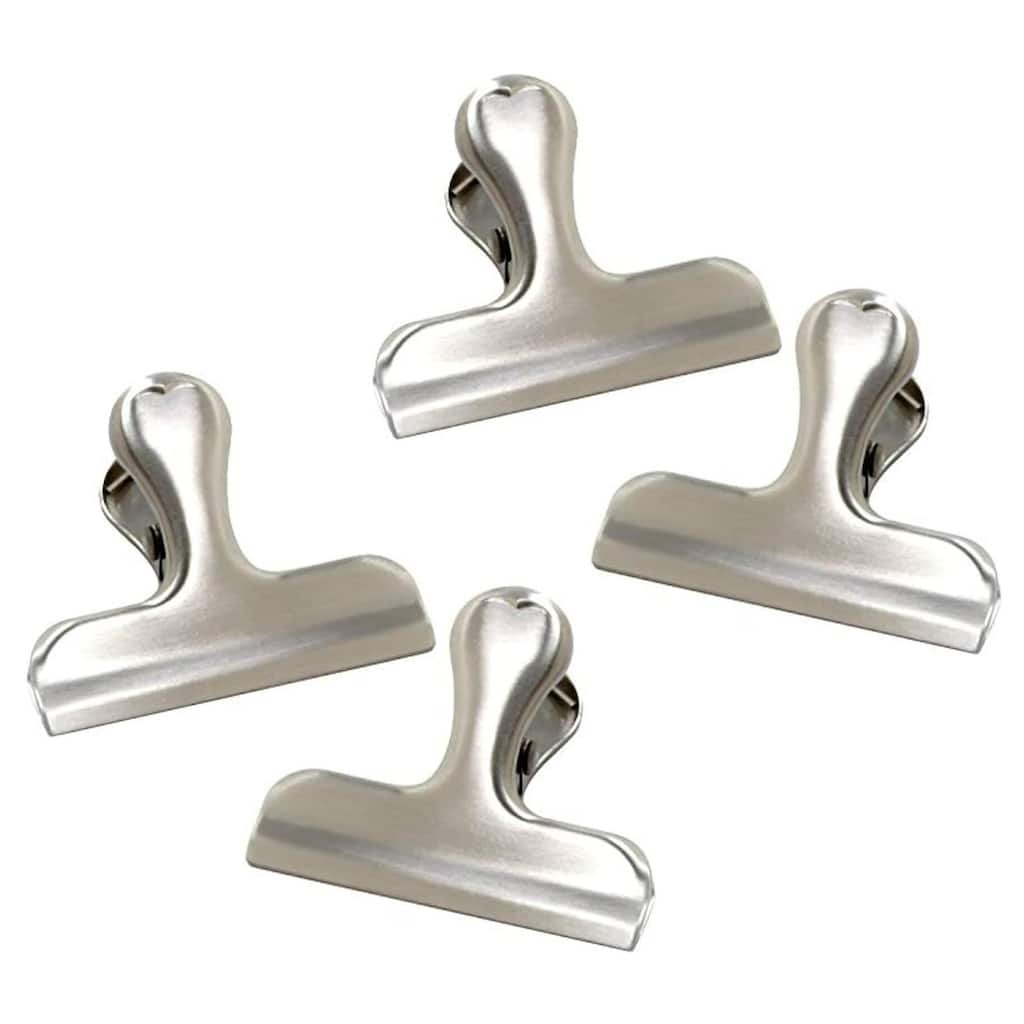 Norpro Stainless Steel Food Storage Mini Bag Clips - 4 Pack - 4 Pack
