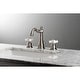 preview thumbnail 2 of 3, Kingston Brass American Classic Two-Handle 3-Hole Deck Mount Widespread Bathroom Faucet with Pop-Up Drain