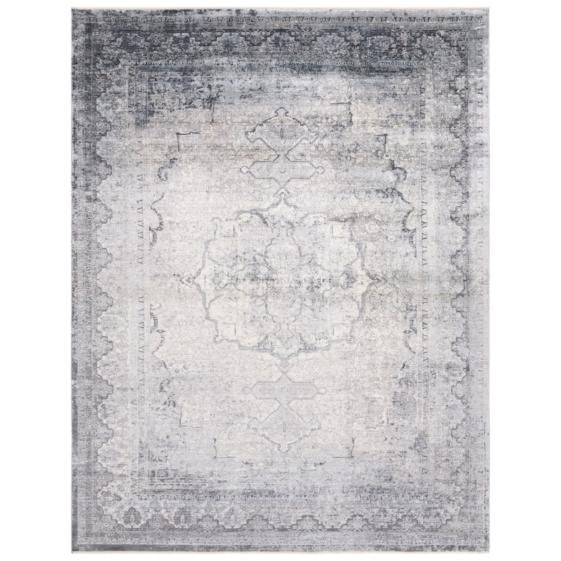 SAFAVIEH Eclipse Rieki Vintage Oriental Rug - 9' x 12' - Grey/Cream