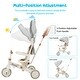 preview thumbnail 8 of 8, 7-in-1 Folding Kids Tricycle with Adjustable Parent Handle