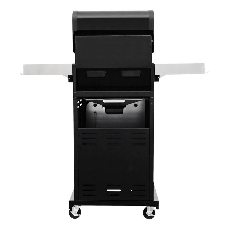 Permasteel 2-Burner Propane Gas Grill with Foldable Side Shelves