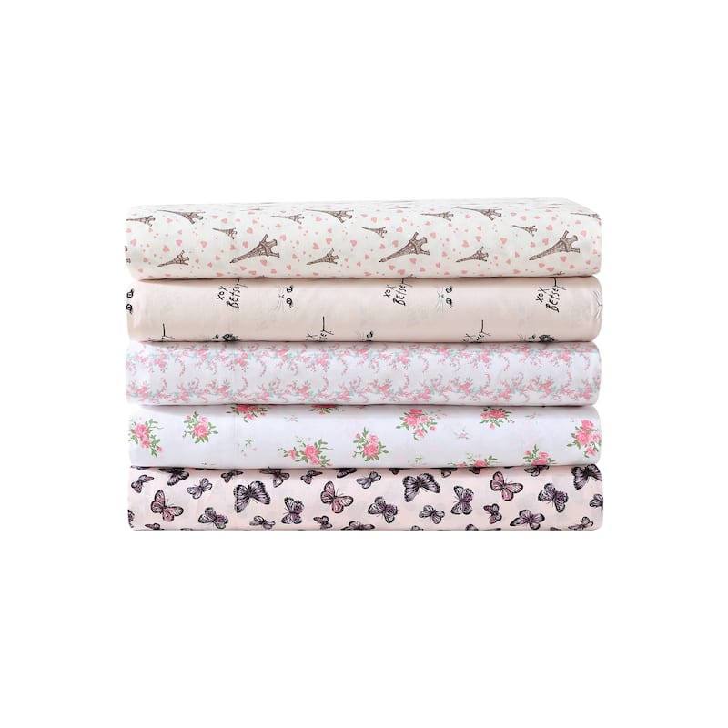 Betsey Johnson Printed Cozy Bonus Sheet Set