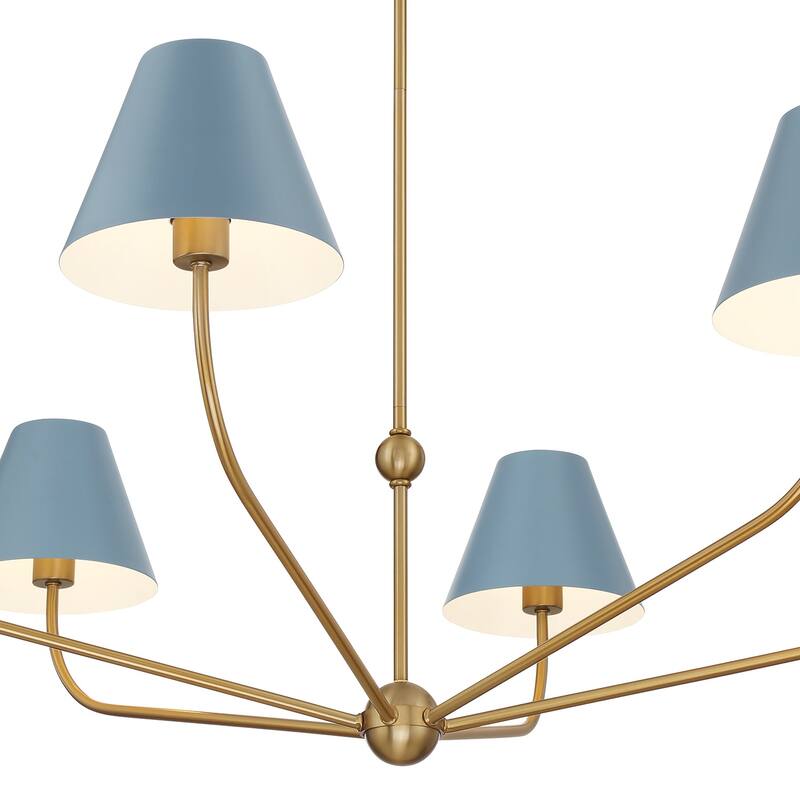 Crystorama Lighting Group XAV-B9319 Xavier 6 Light 48" Wide Chandelier