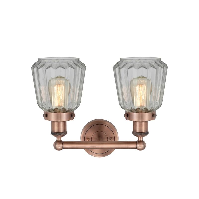 Innovations Lighting 616-2W-10-16 Chatham Vanity Chatham 2 Light 16"