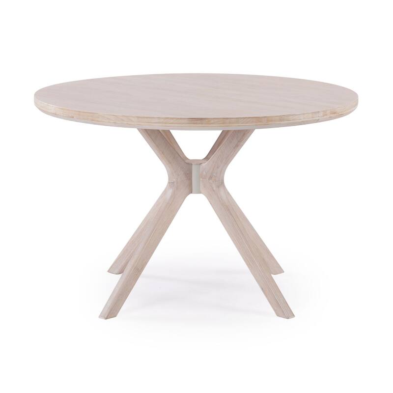 47" Round Cross Leg Verso Dining Table for 4