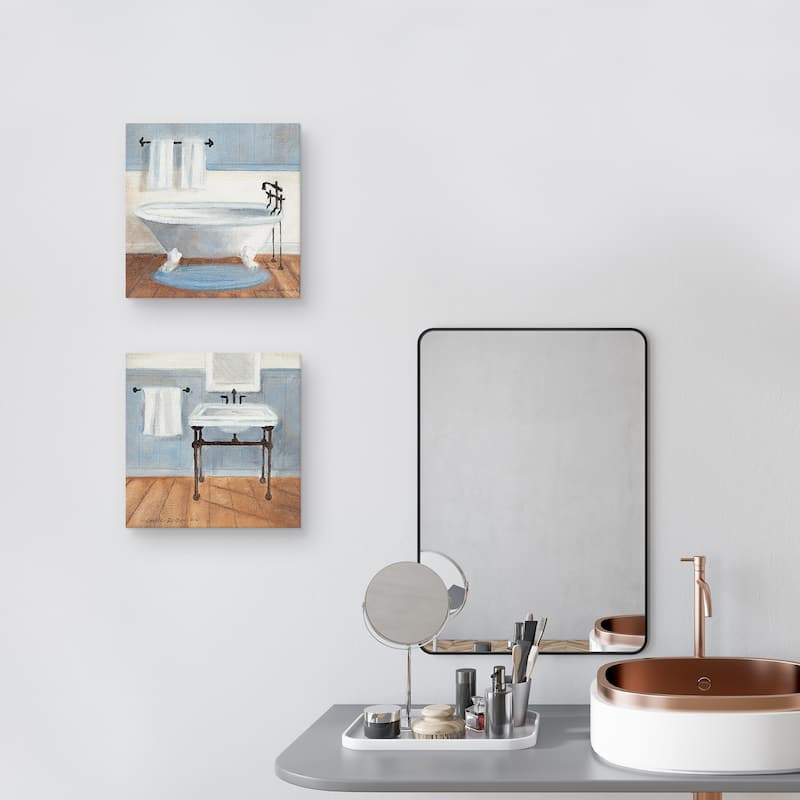 Country Bath by Carol Robinson Canvas Art Prints