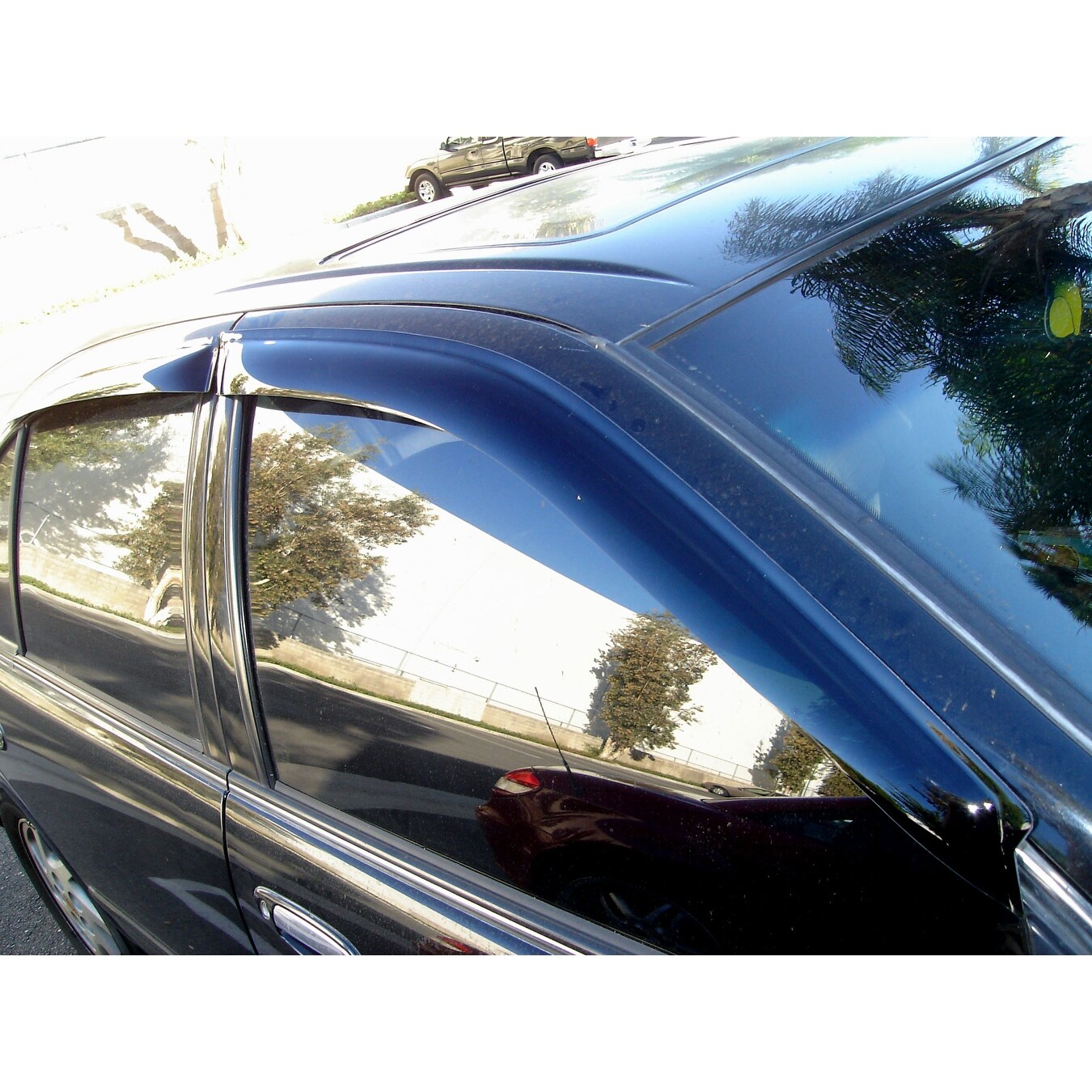 Tuningpros Wv 5 Window Visor For 1990 1993 Honda Accord Sedan Outside Mount Deflector 4 Pcs Set Honda Accord 90 91 92 93 Overstock