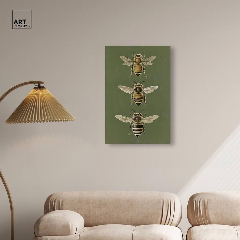 Anatomy of the Bee Canvas by Art Remedy, Gallery Wrapped