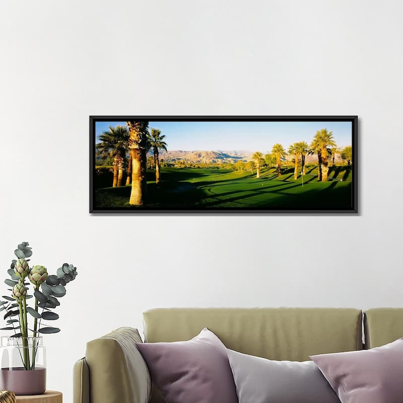 iCanvas "Palm Course, Desert Springs Golf Club, JW Marriott Desert Springs Resort & Spa" by Panoramic Images Framed Canvas Print