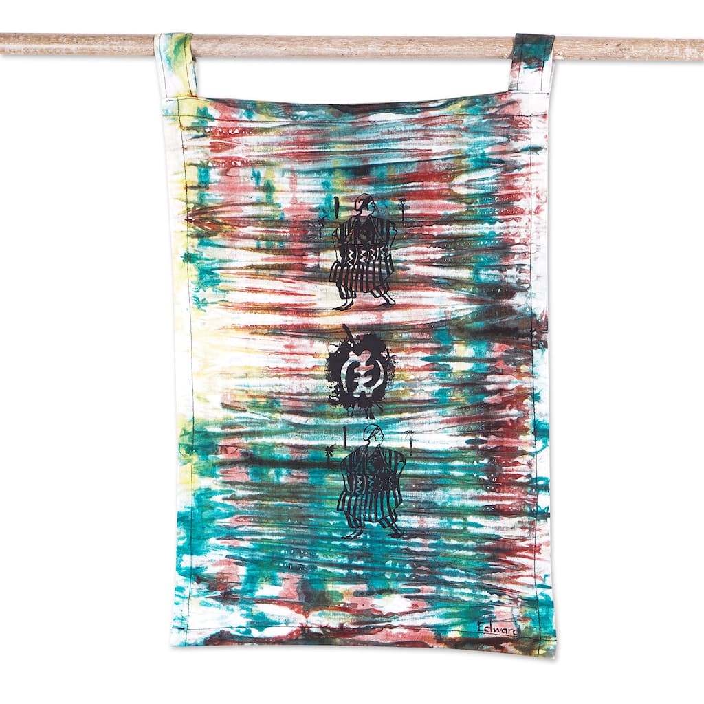 Novica Handmade Our Culture Cotton Batik Wall Hanging