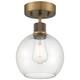 Option Antique Brushed Brass / Clear Glass