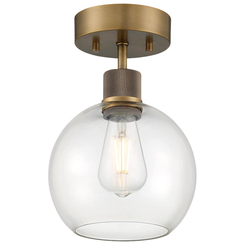 Port Nine Burgundy LED Semi-Flush Light