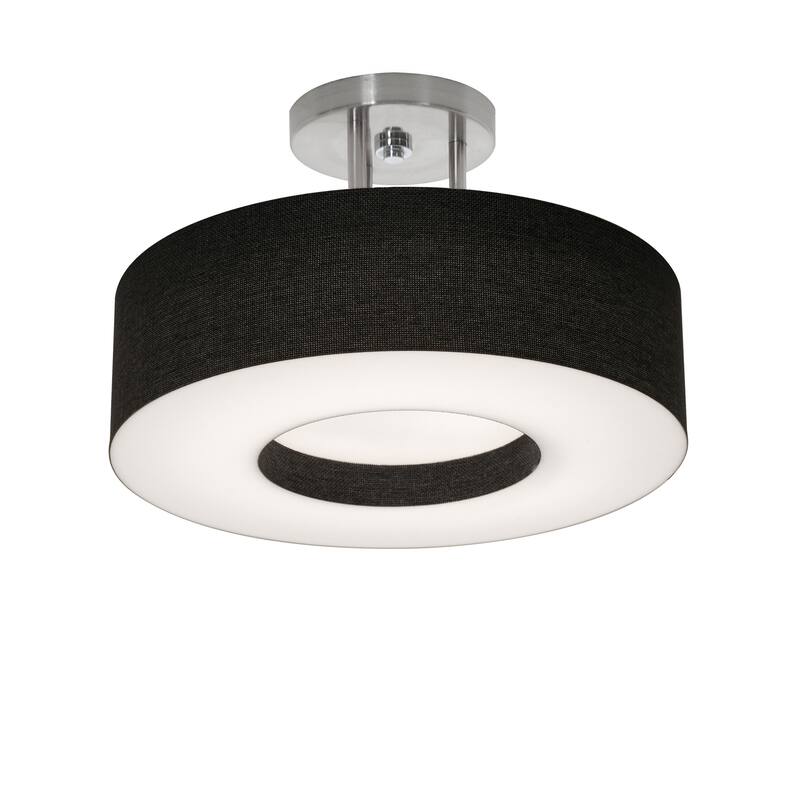 AFX Montclair 12'' Semi-Flush - Black