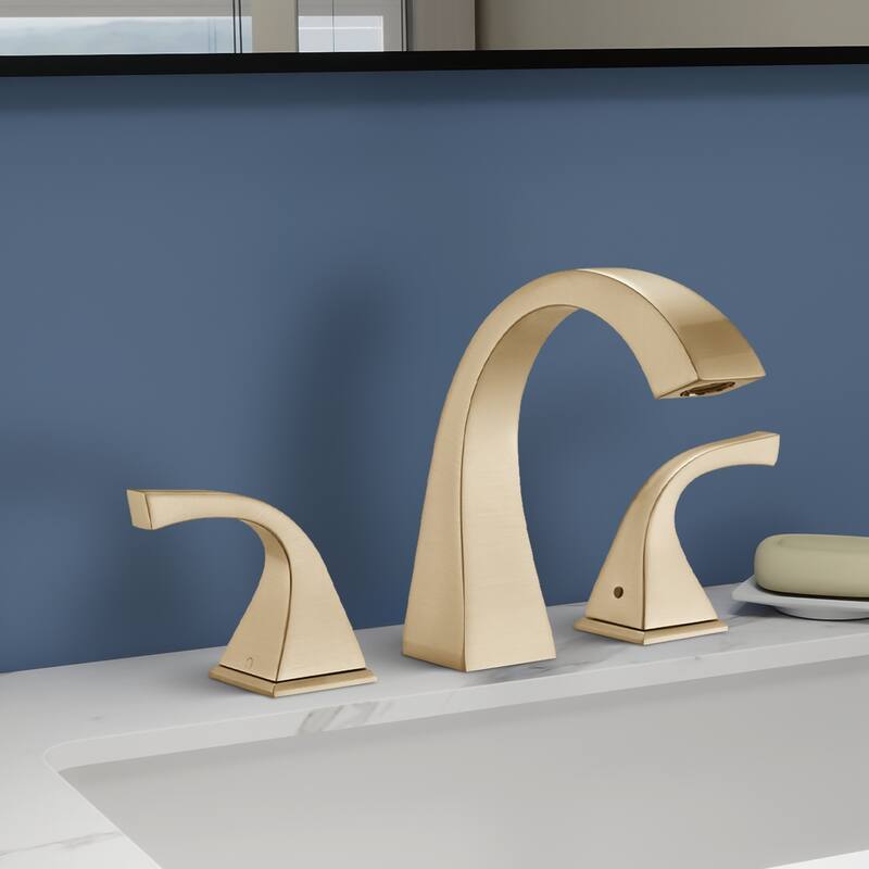 Topcraft Two Handle Bathroom Sink Faucet with Pop-Up Drainer