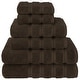preview thumbnail 9 of 19, American Soft Linen Luxury 6 Piece Towel Set, 2 Bath Towels 2 Hand Towels 2 Washcloths, 100% Cotton Turkish Towels for Bathroom Brown