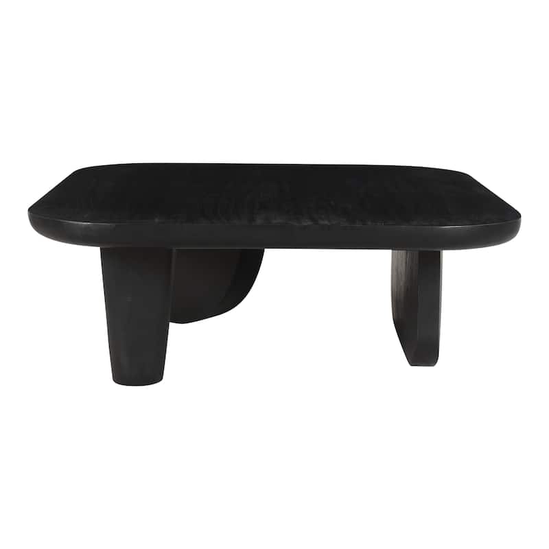 Aurelle Home Rustic Solid Acacia Wood Coffee Table