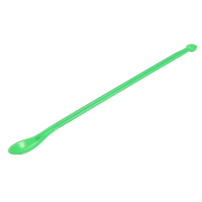 1Pcs 7.48" Micro Lab Spoons Plastic Powders Sampling Measuring Spoon - Green