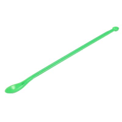 1Pcs 7.48" Micro Lab Spoons Plastic Powders Sampling Measuring Spoon - Green